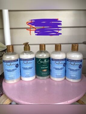 Shea Moisture Hydrate + Repair & Amla Oil Bond Repair Set - Blue, Green & Gold